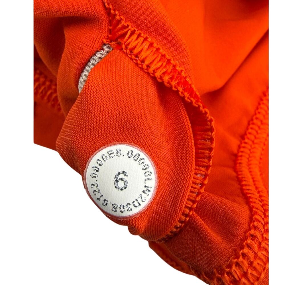 LULULEMON Mesh-Back Train Bra Medium Support A/B Cup Size 6 Solar Orange - Picture 6 of 6